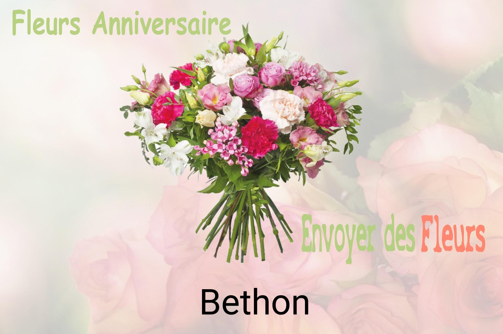 Bouquet de fleurs d’anniversaire livré à Bethon