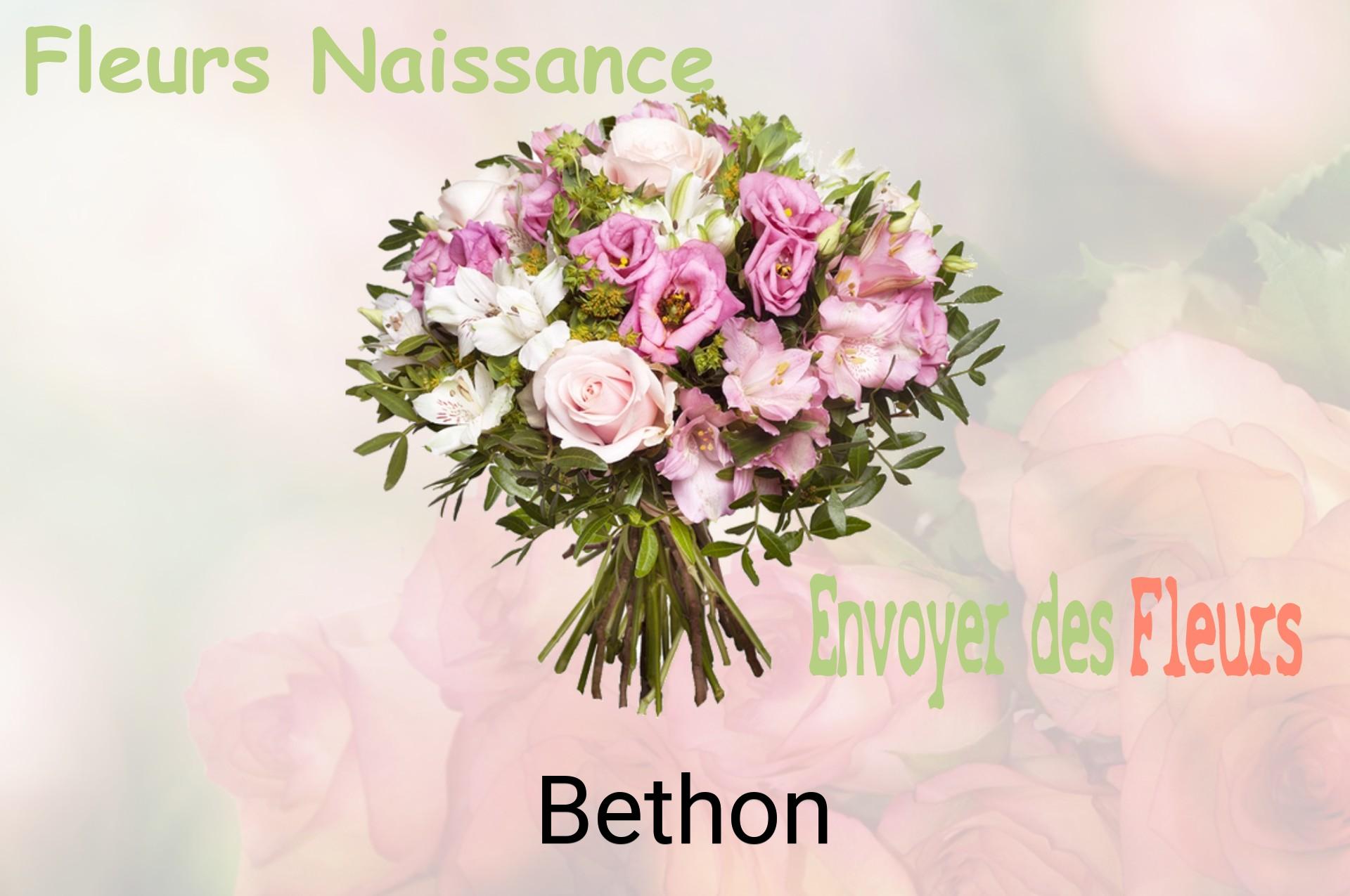 Bouquet de fleurs de naissance livré à Bethon